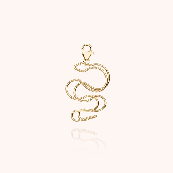 Big Locket Charms Snake initiale Atelier Paulin bijou