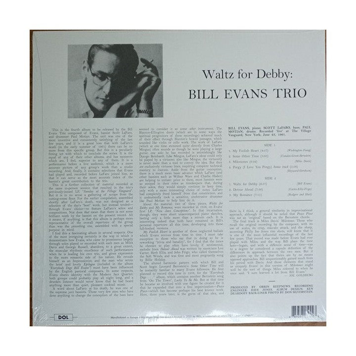 Vinyle - Bill Evans Trio - Waltz For Debby