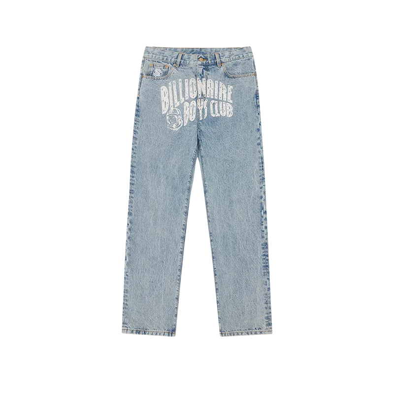 Billionaire Boys Club - Pantalones vaqueros con logo de arco en azul claro lavado