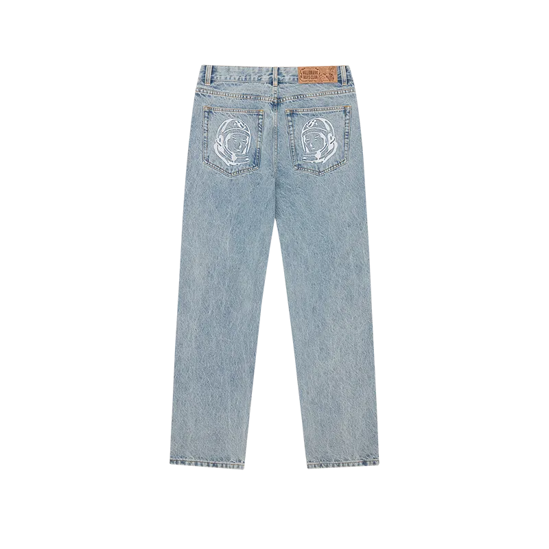 Billionaire Boys Club - Pantalones vaqueros con logo de arco en azul claro lavado