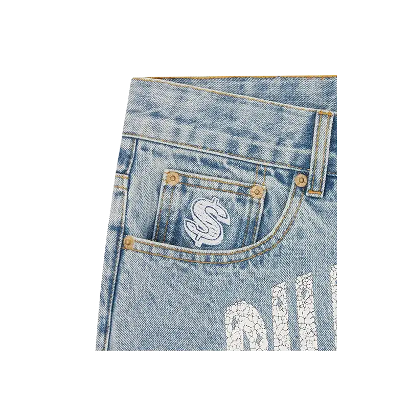 Billionaire Boys Club - Pantalones vaqueros con logo de arco en azul claro lavado