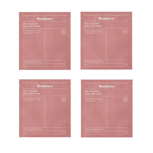 Biodance - Masque Bio Collagen-Real Deep - Masque Hydratant Et Raffermissant - Pack de 4