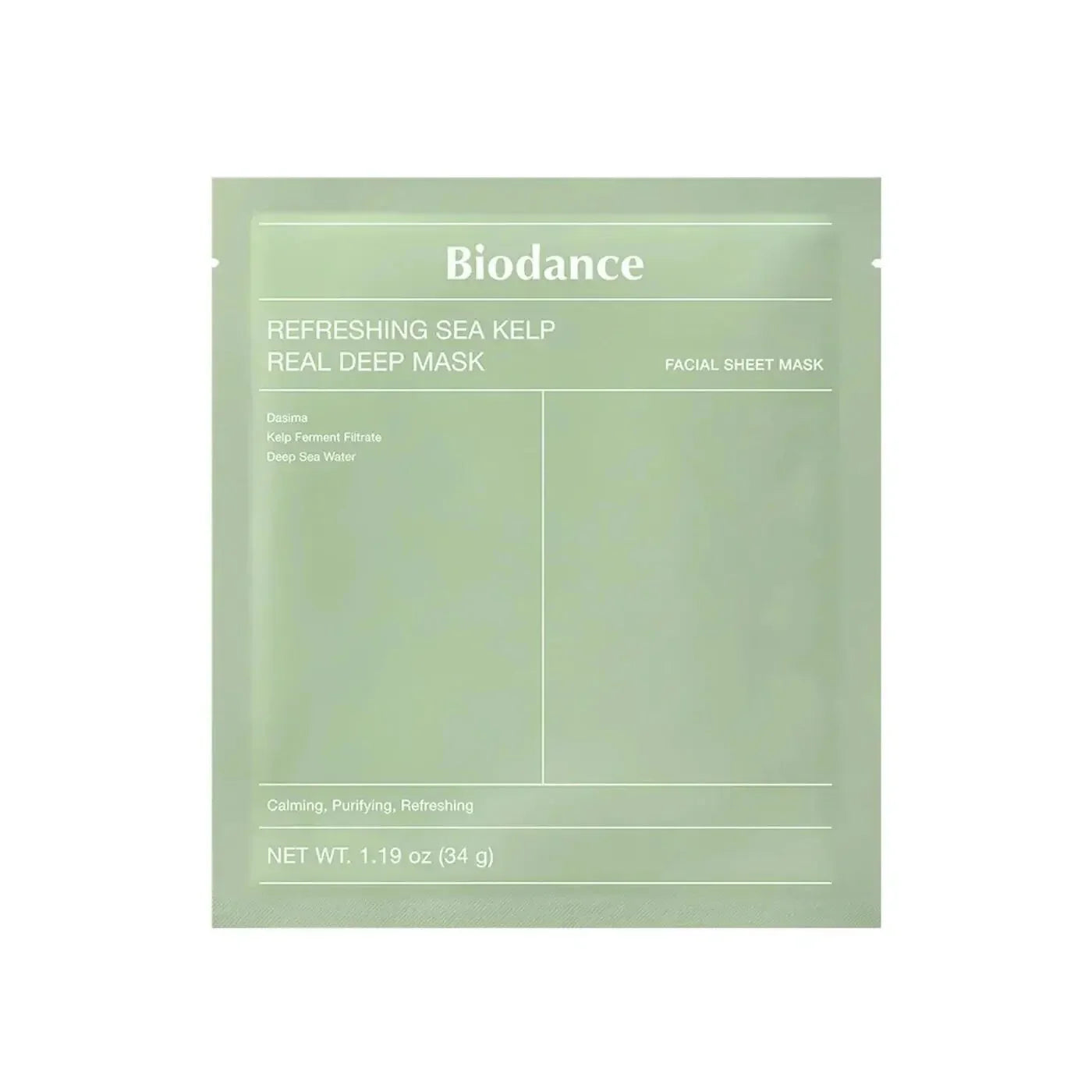 Masque Apaisant Et Purifiant - Refreshing Sea Kelp Real Deep Mask