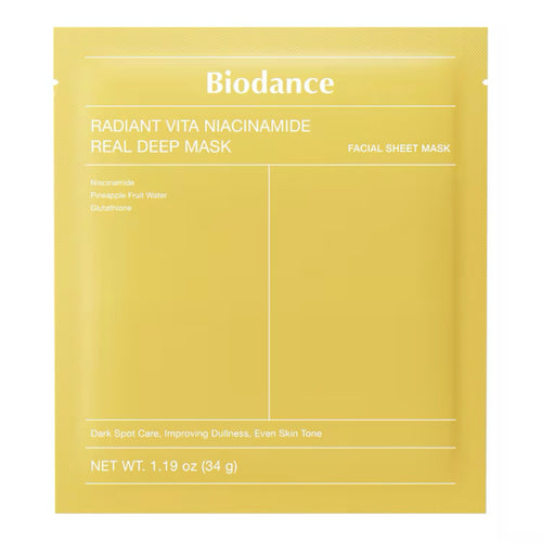 Biodance - Radiant Vita Niacinamide Real Deep Mask - Illuminating And Unifying Mask