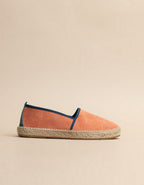 Alpargatas planas Biscarrosse - Lona naranja - Hombre