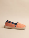 Alpargatas planas Biscarrosse - Lona naranja - Hombre