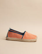 Alpargatas planas Biscarrosse - Lona naranja - Hombre