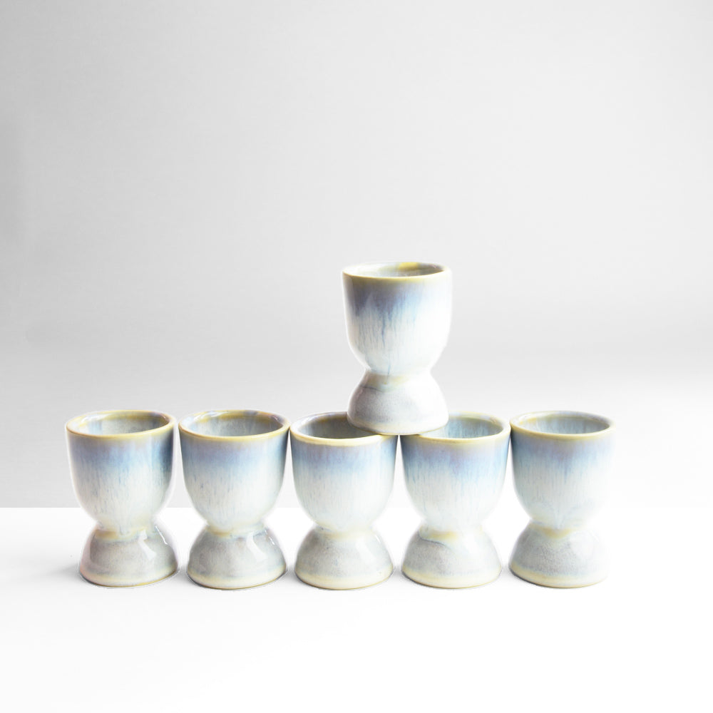 Set Of 4 Egg Cups - Glacier White