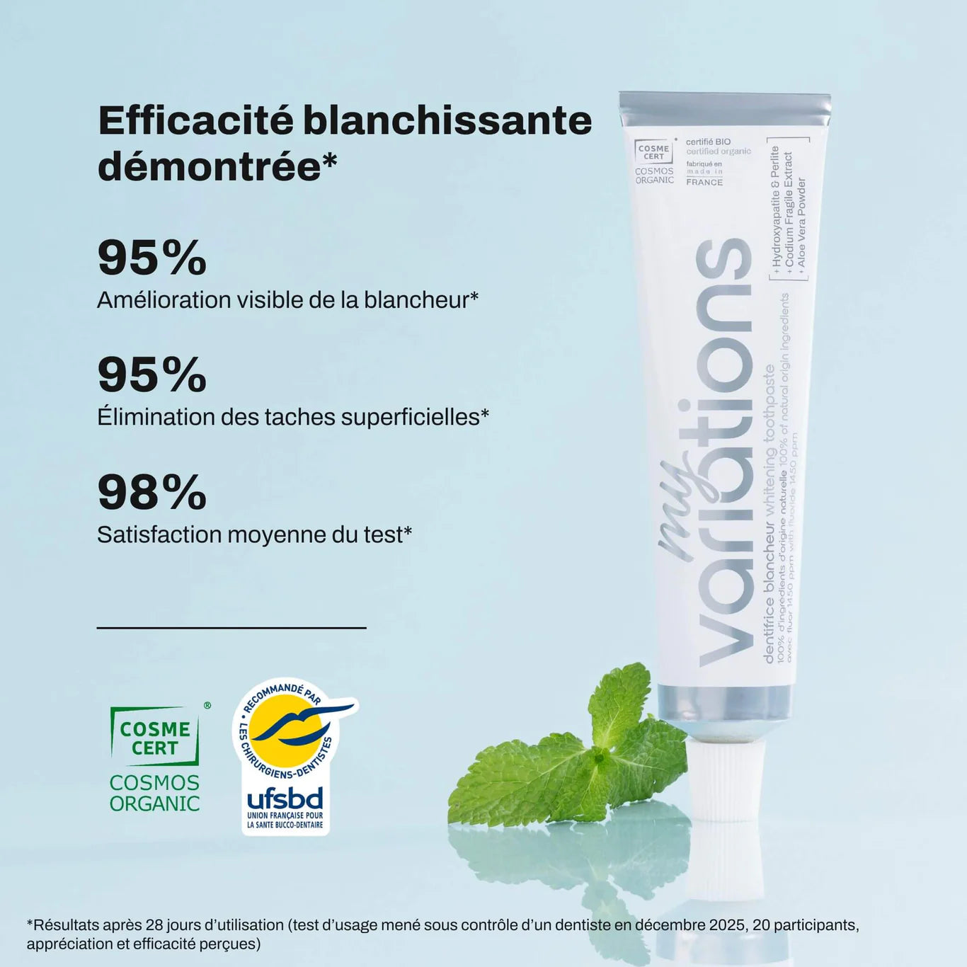 Whitening Active Toothpaste - Certified Organic