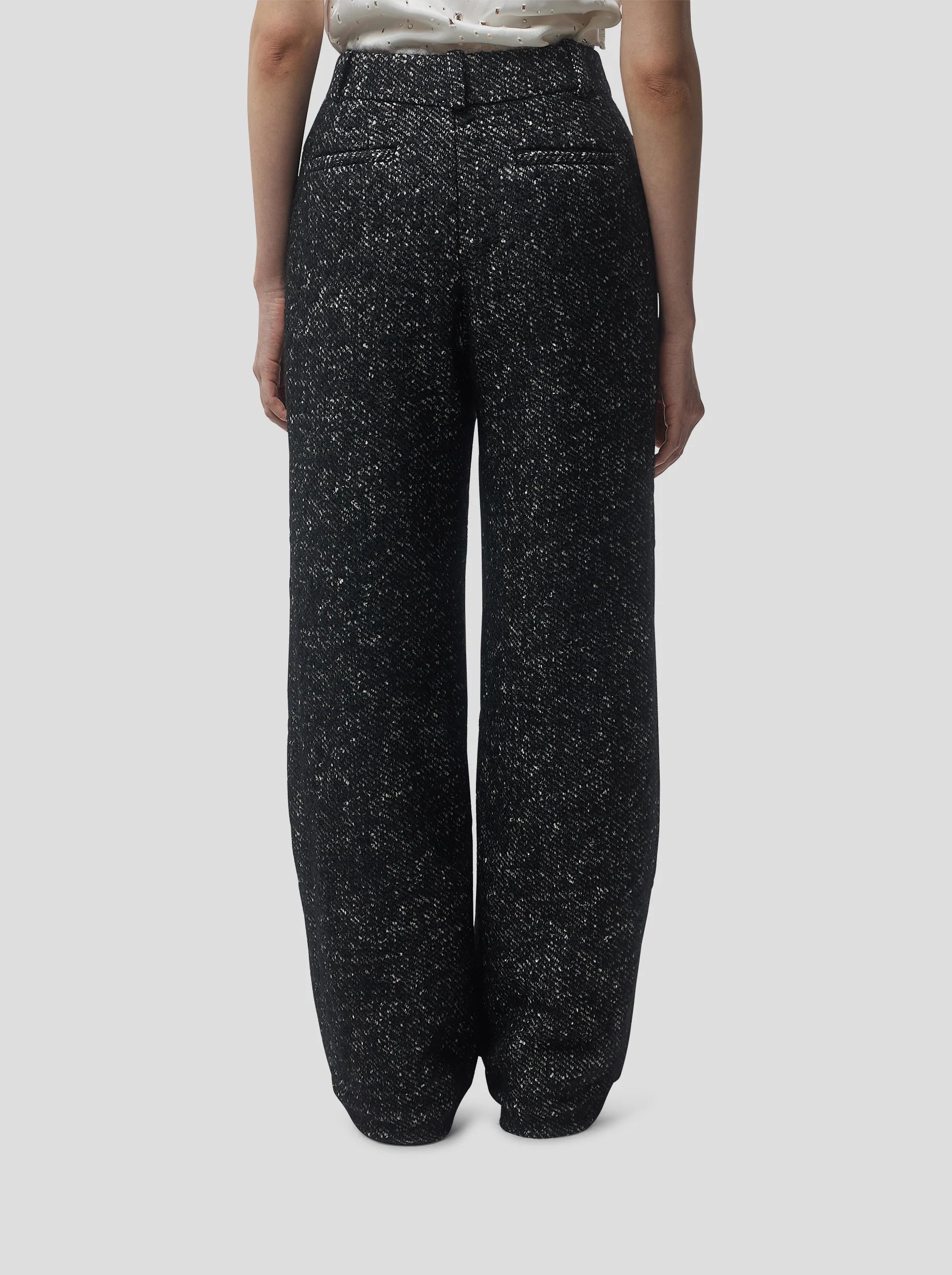 Pantalon Moor In Dark Wool, Grandfather Style
