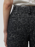 Pantalon Moor In Dark Wool, Grandfather Style