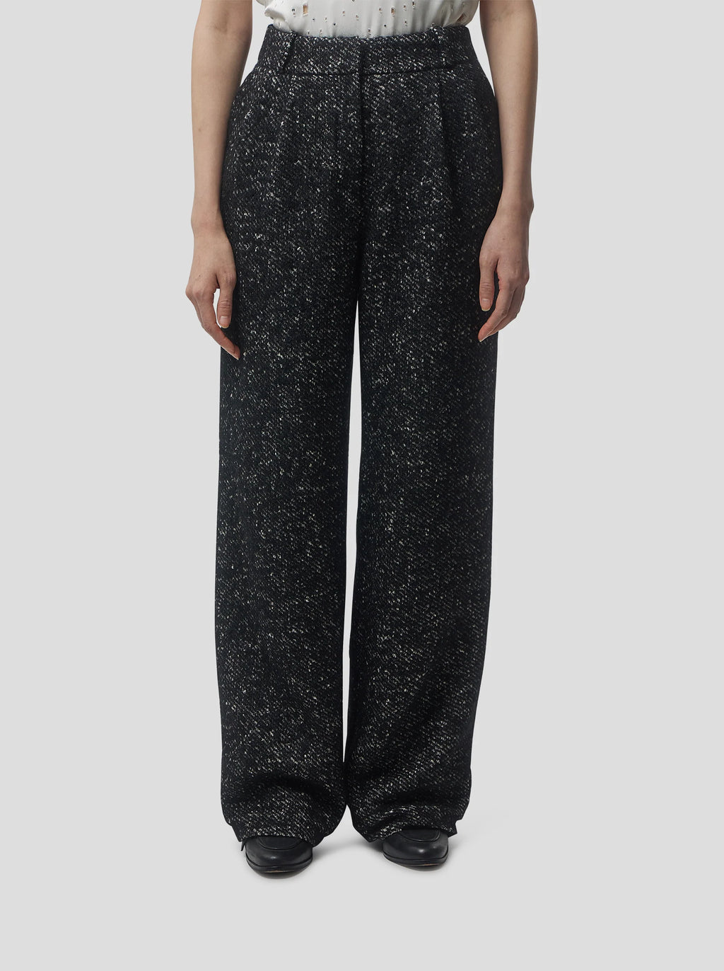 Pantalon Moor In Dark Wool, Grandfather Style