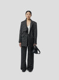 Pantalon Moor In Dark Wool, Grandfather Style