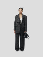 Pantalon Moor In Dark Wool, Grandfather Style