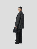 Pantalon Moor In Dark Wool, Grandfather Style