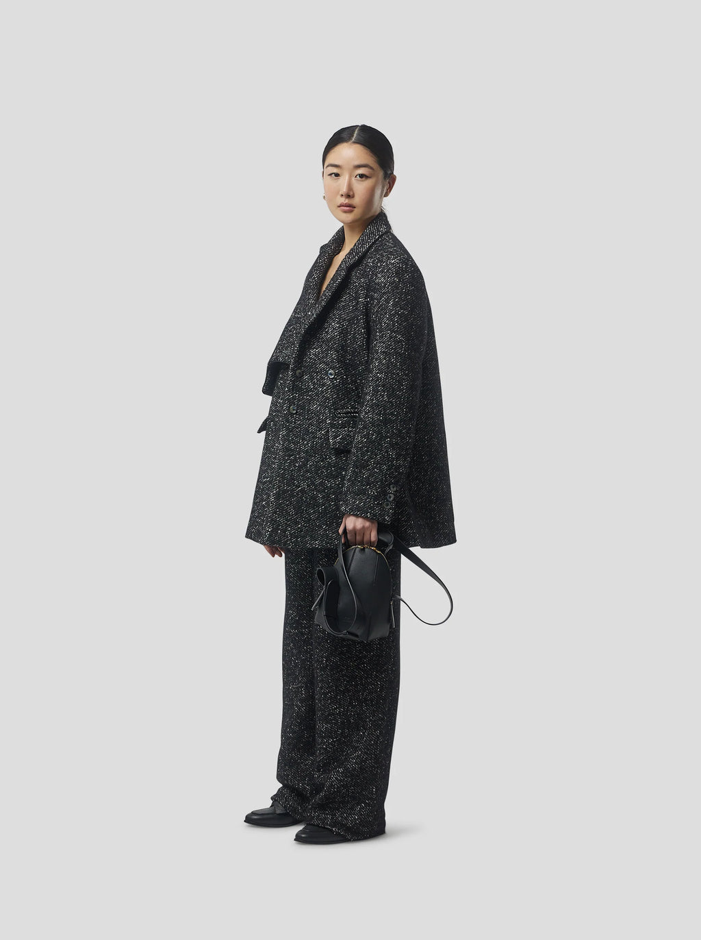 Pantalon Moor In Dark Wool, Grandfather Style
