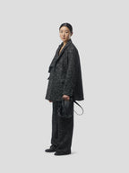 Pantalon Moor In Dark Wool, Grandfather Style