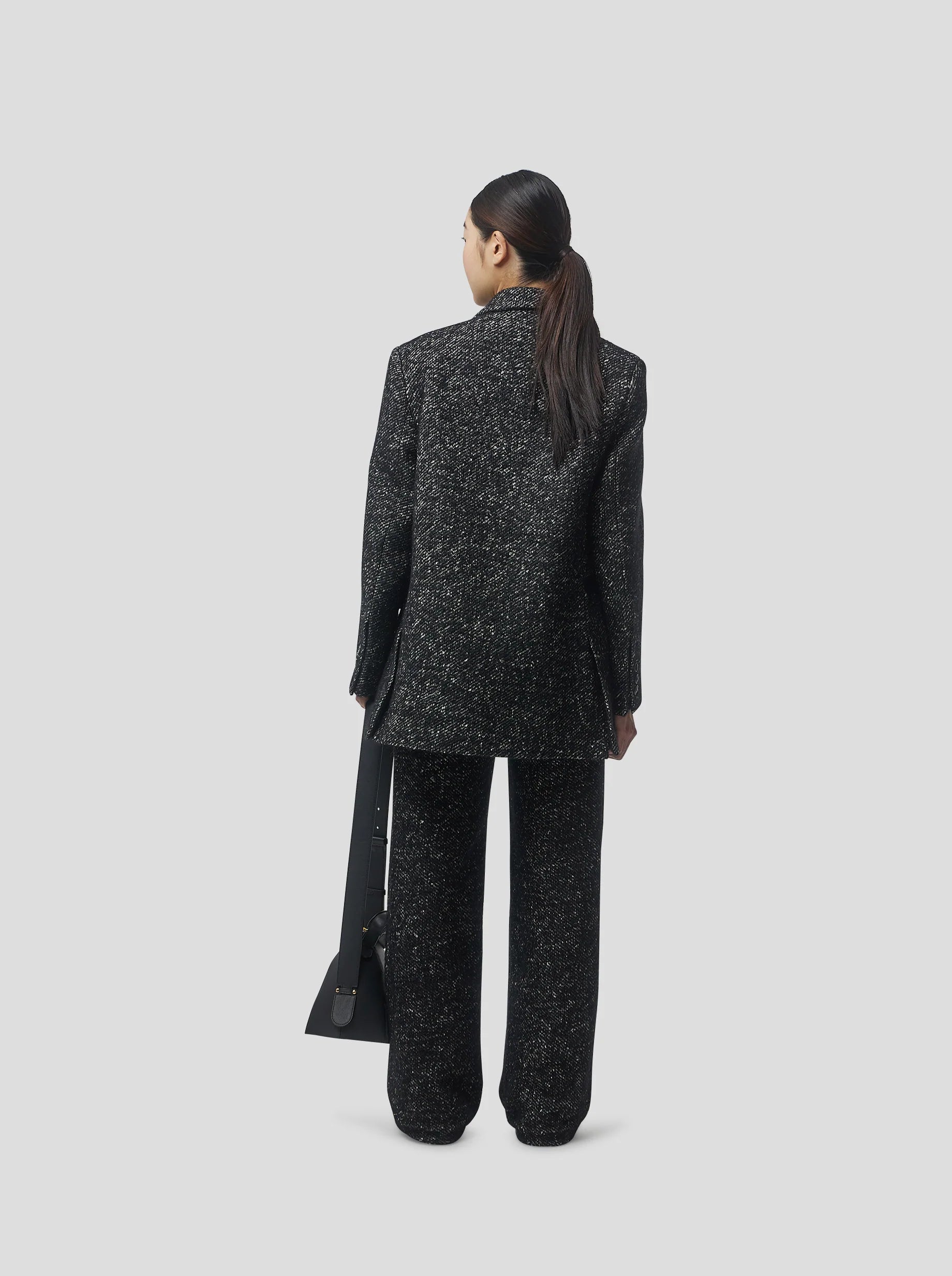 Pantalon Moor In Dark Wool, Grandfather Style