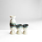 Set Of 4 Egg Cups - Sea Blue