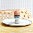 Set Of 4 Egg Cups - Sea Blue
