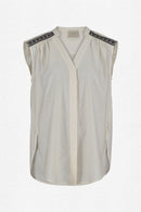 Plume Paris - Blusa Lisa Crudo
