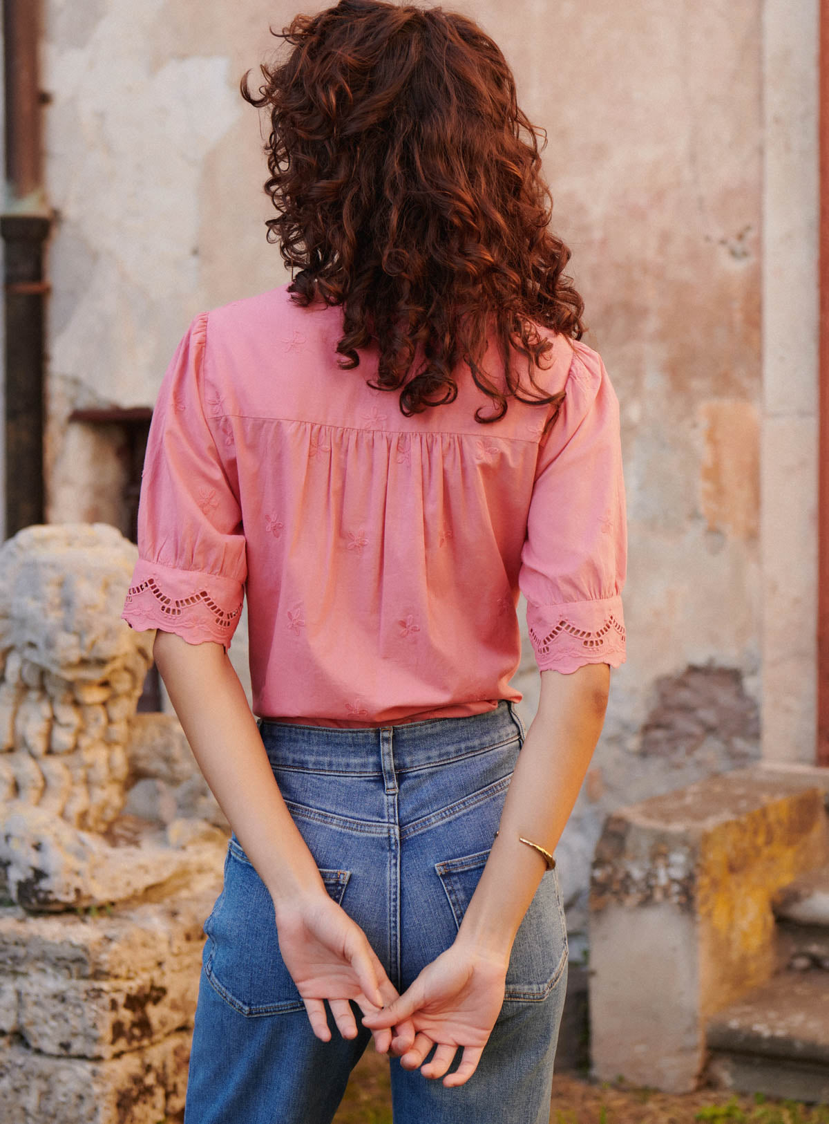 Tilly Blouse - Blush