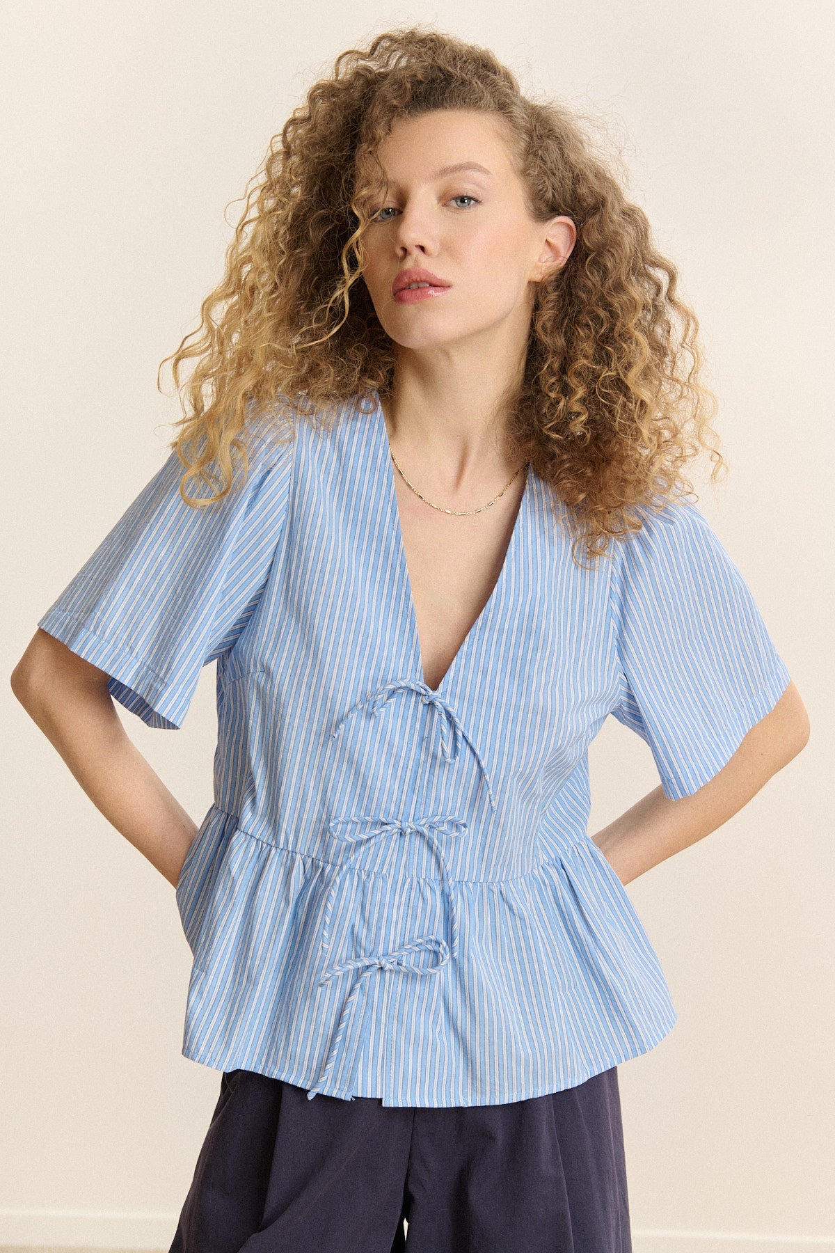 Blouse Cecilia - Bleu