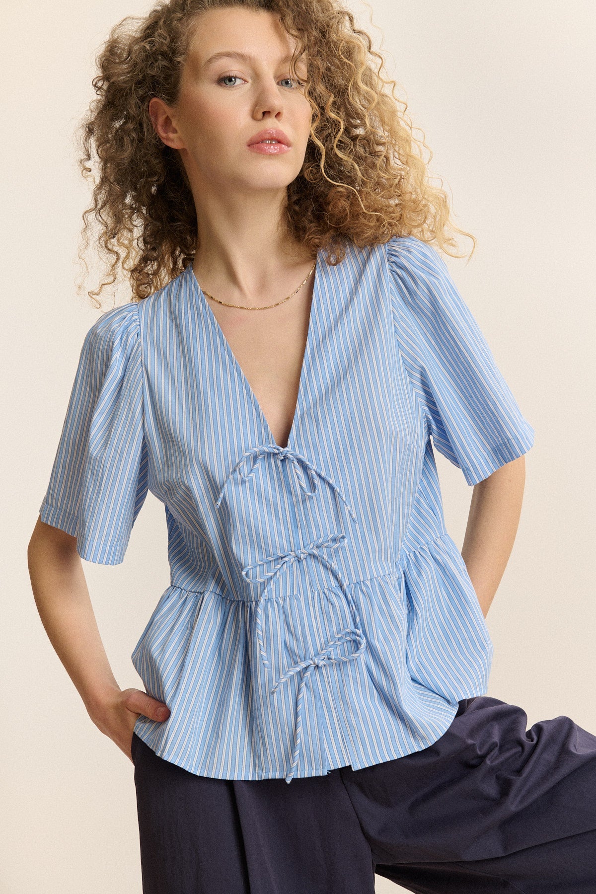 Blouse Cecilia - Bleu