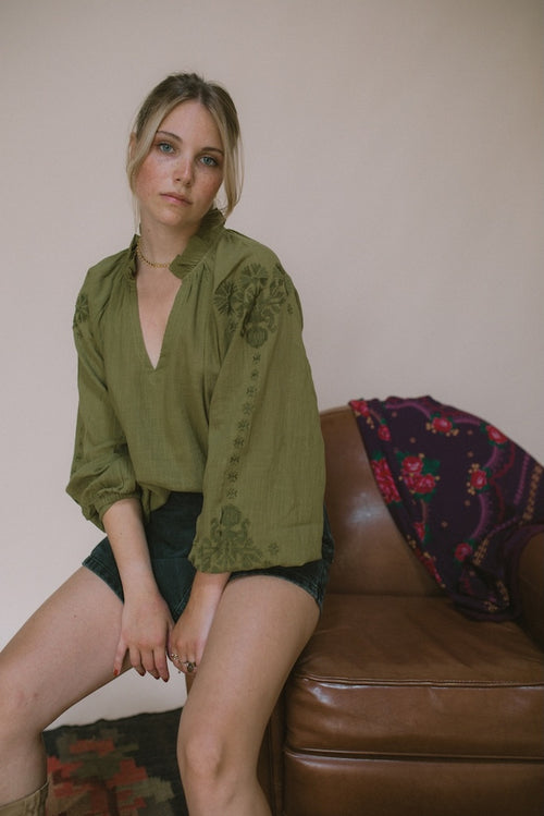 Blouse Vyshyvanka - Kaki