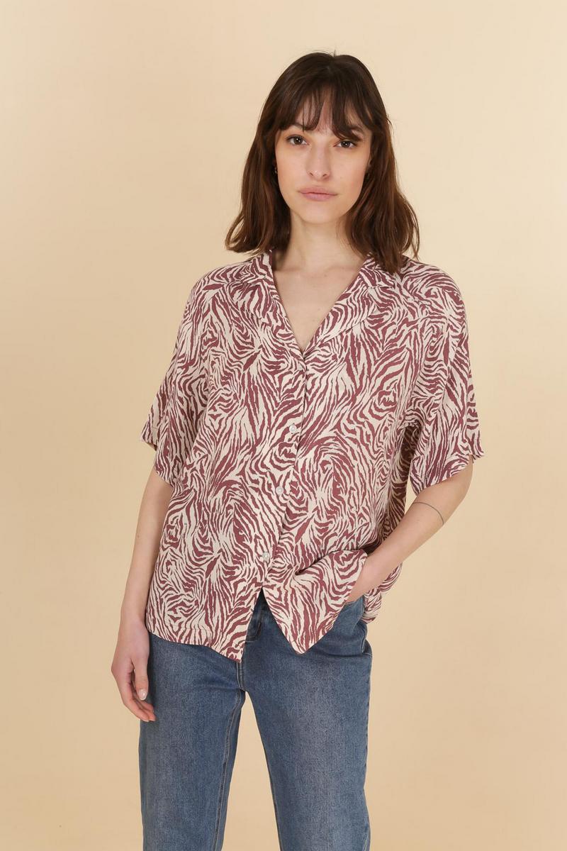 Blouse Clara - Prune