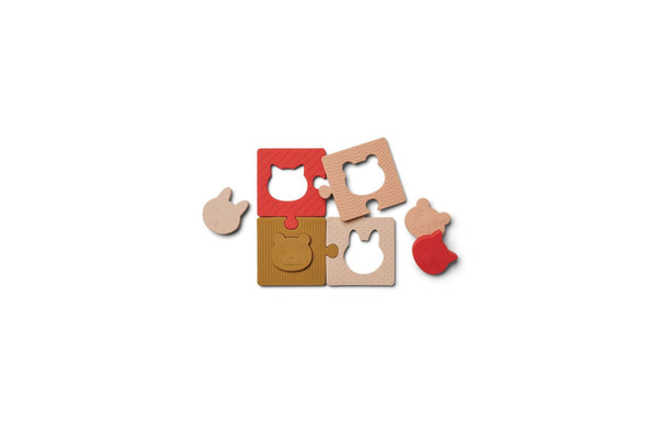 Puzzle With Large Pieces Bodil - Pink Multi Mix