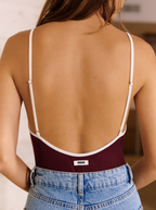 Burgundy Rib Bodysuit | Ready-to-wear | NOO