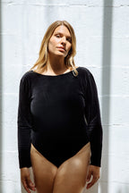 FLAIR BODYSUITS BODY VIRGILE VELOURS DOS NU MADE IN FRANCE 1