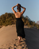 Body noir sensuel dos nu