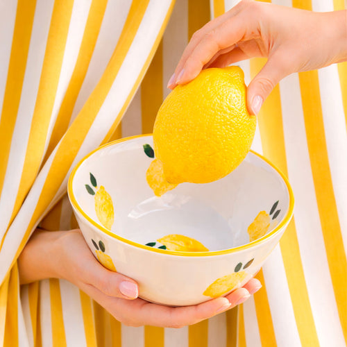 Lot de 2 Bols En Céramique - Citron