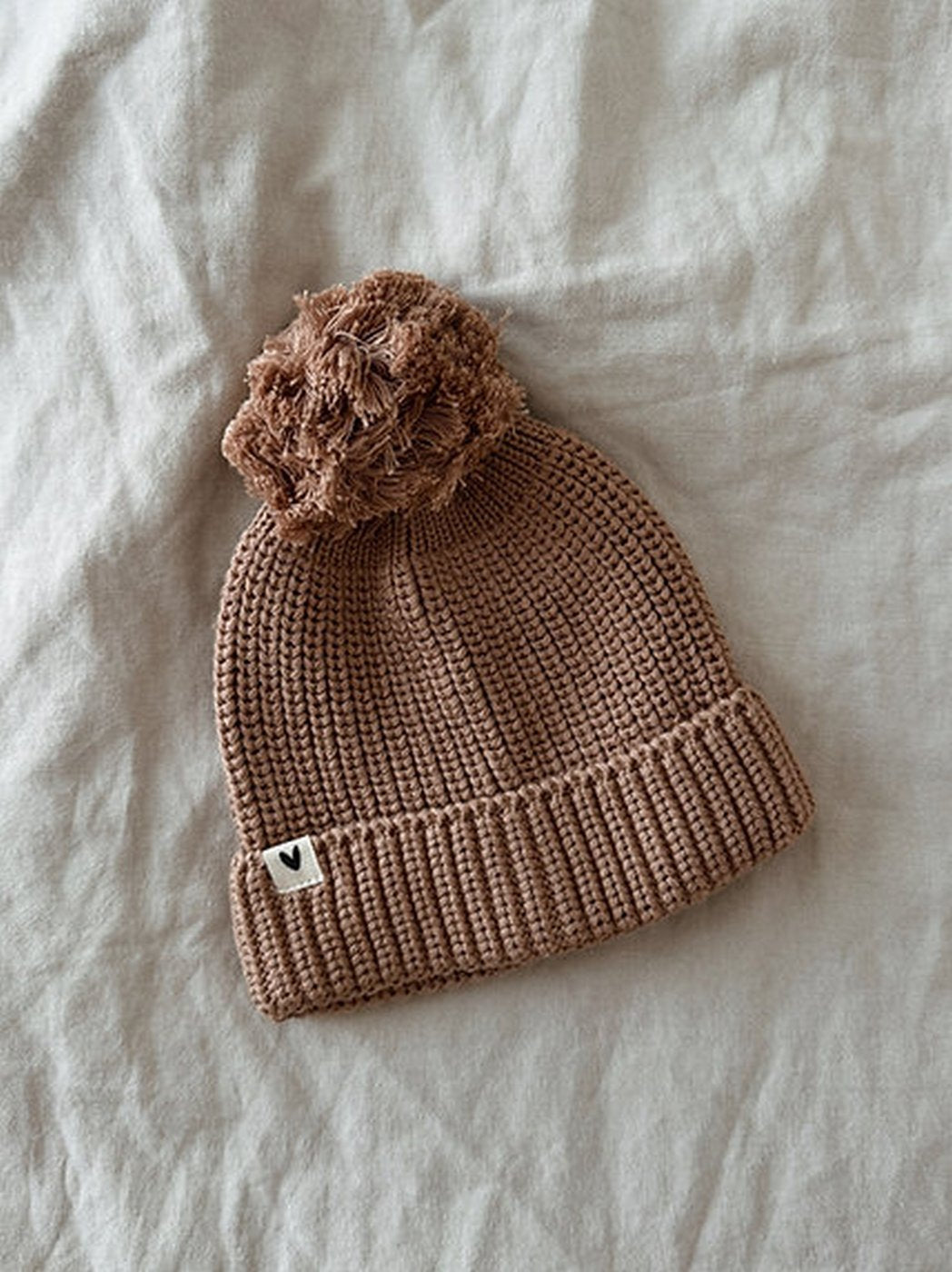 Bonnet Bébé En Maille - Nougat
