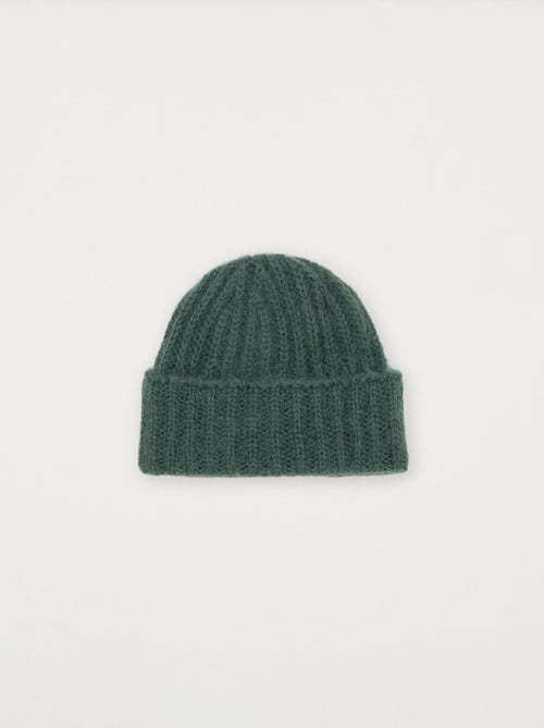 Bonnet MOHAIR vert givré