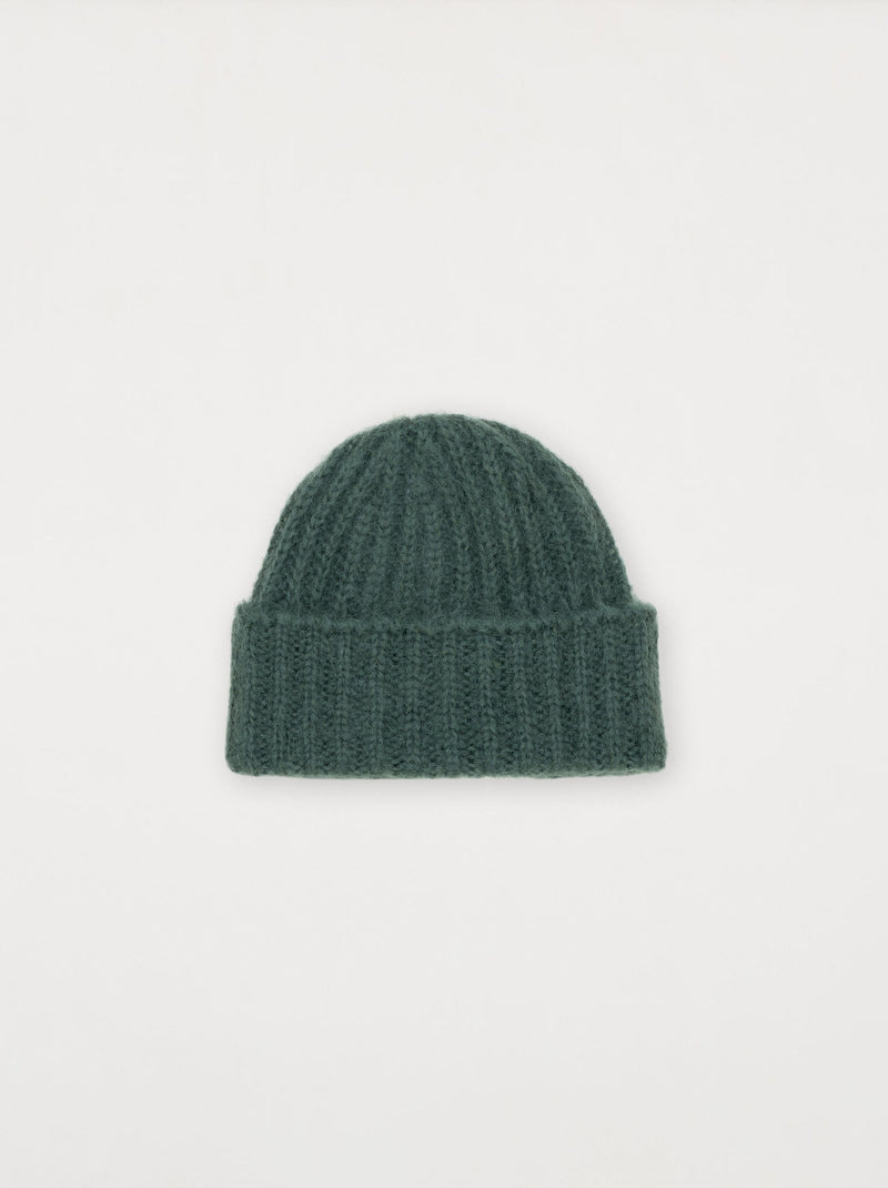 Bonnet MOHAIR vert givré