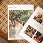 Lote de 2 libros de fotos verticales con tapa blanda