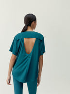 T-Shirt Bambu - Diepe Oceaan - Dames