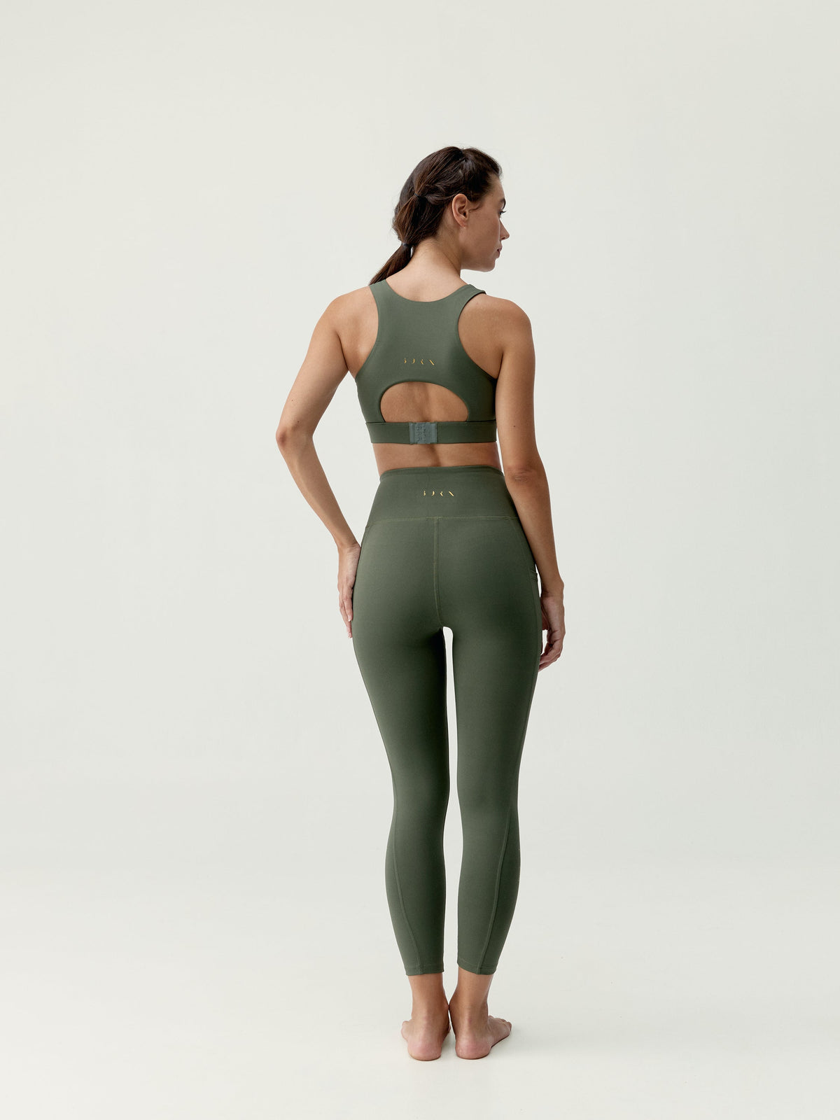 Legging Isla - Kaki Blad - Dames