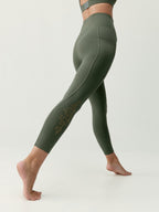 Legging Isla - Kaki Blad - Dames