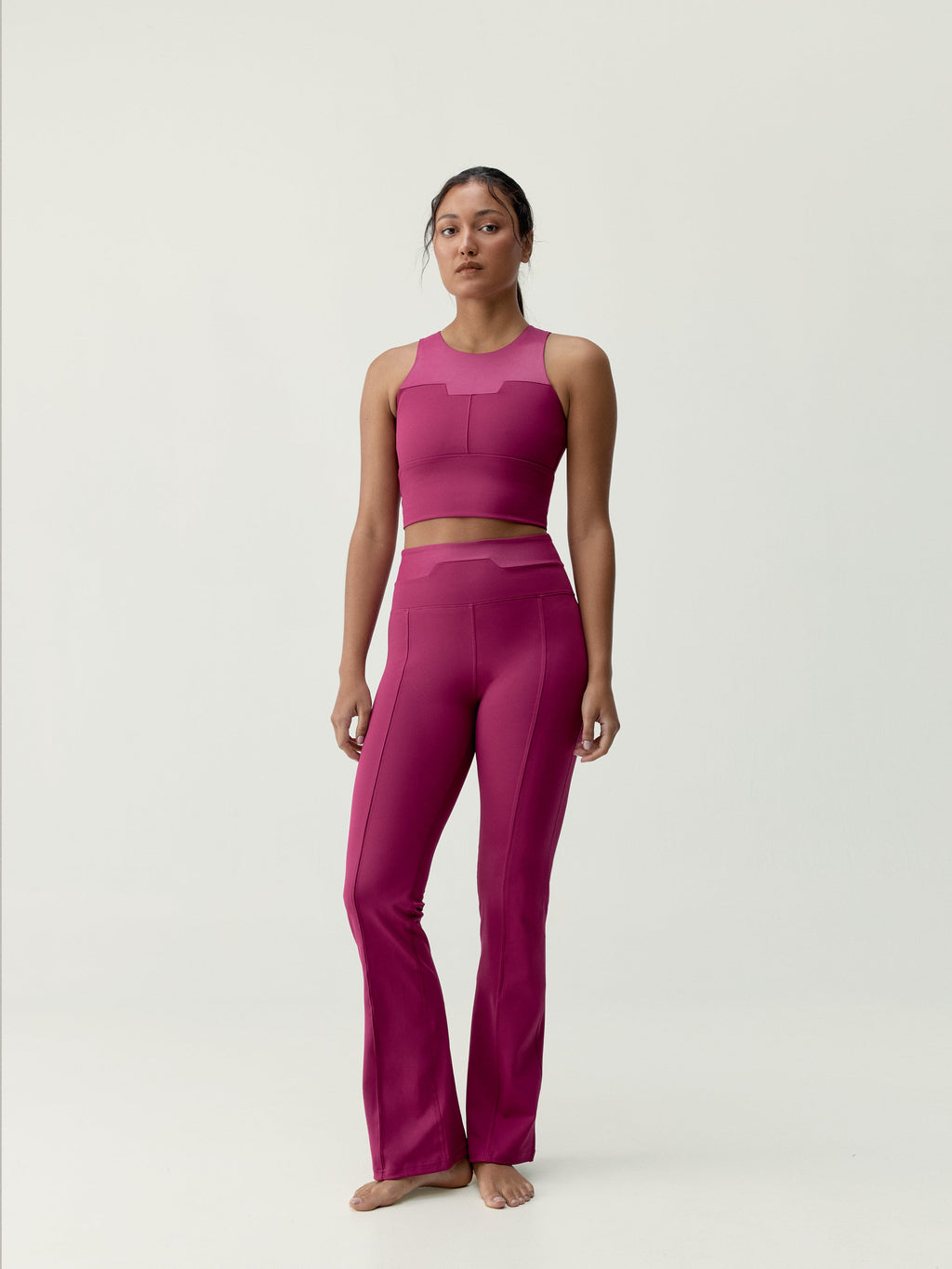 Leggings Kaia - Plommon - Dam