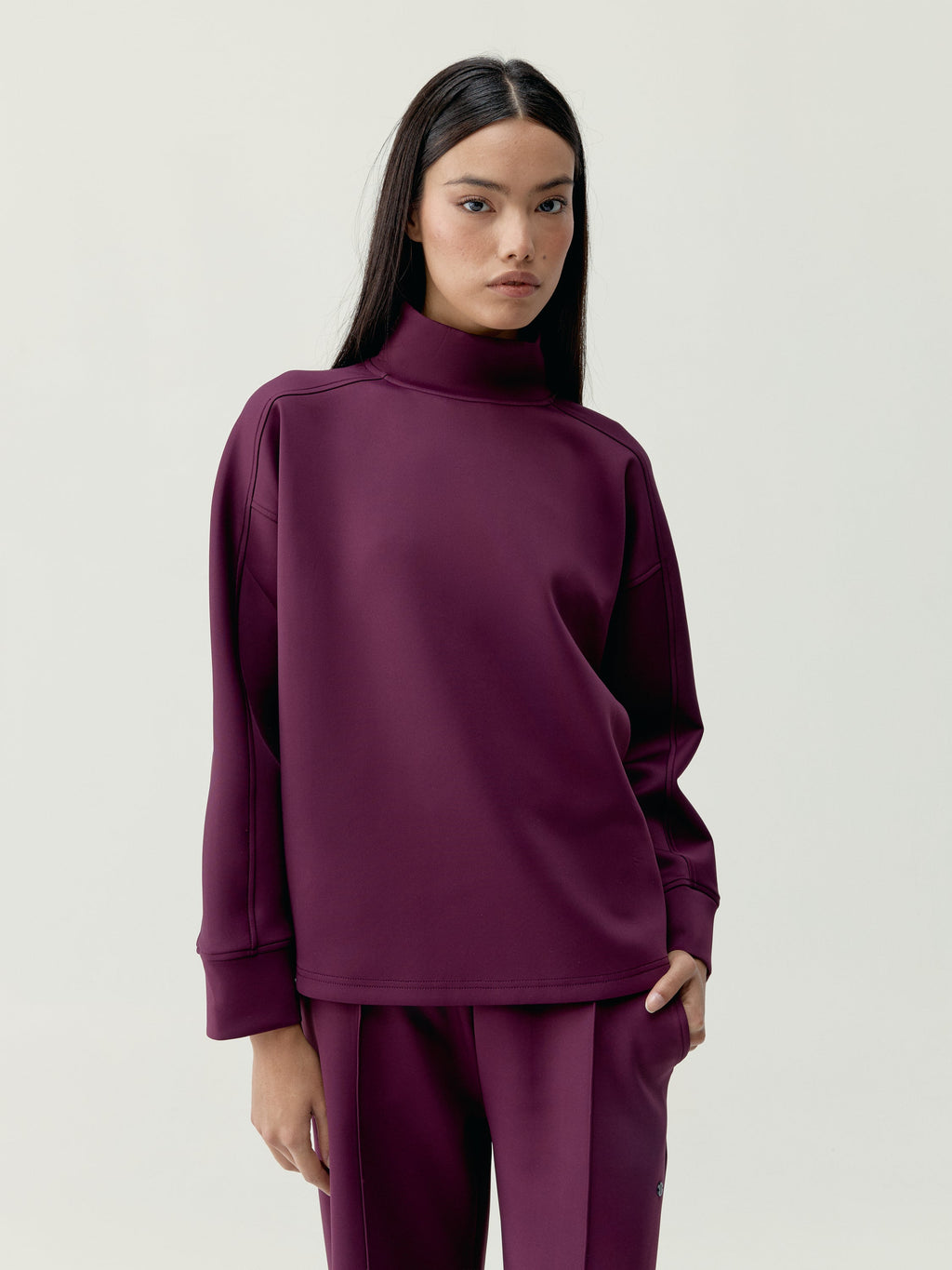 Sweater Thashi - Beetroot - Dames