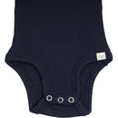 Minimalisma - Body de seda Bornholm azul oscuro