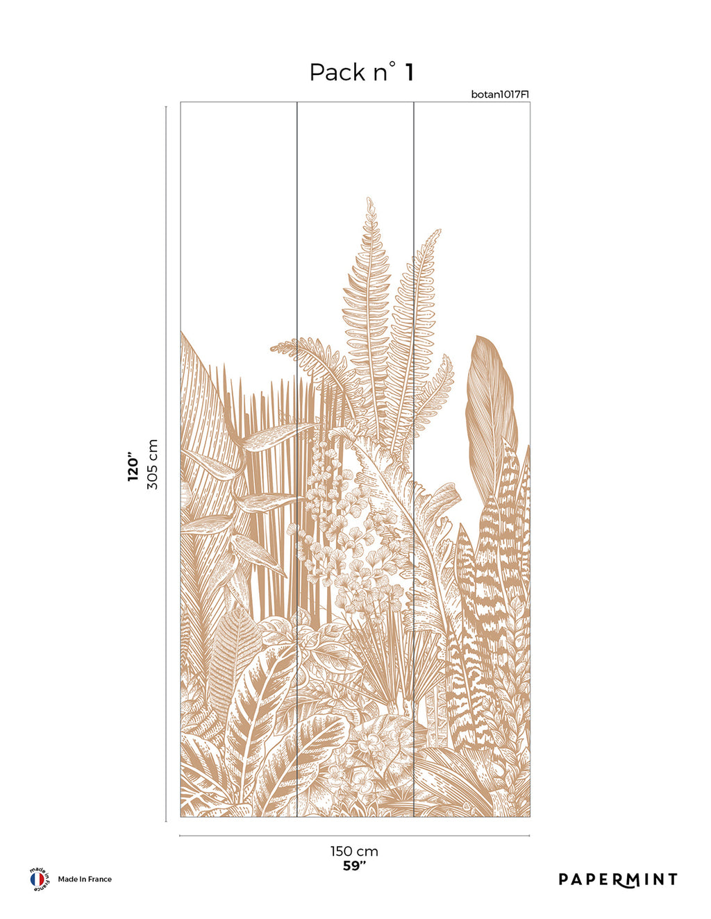 Fresque Botanic - Caramel