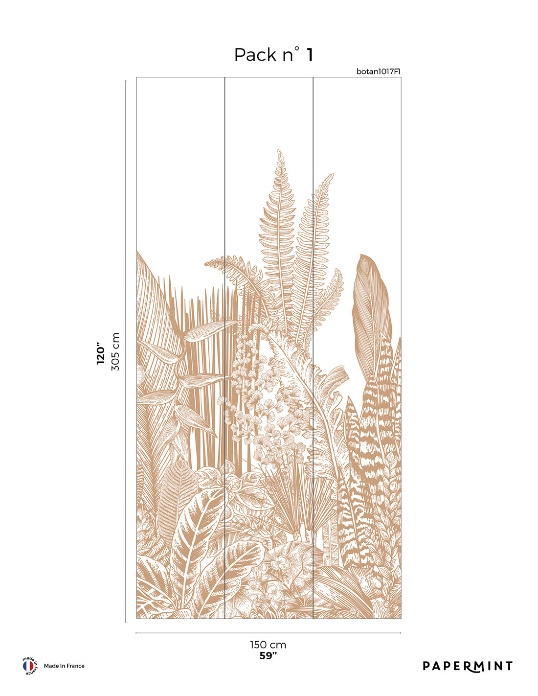 Fresque Botanic - Caramel