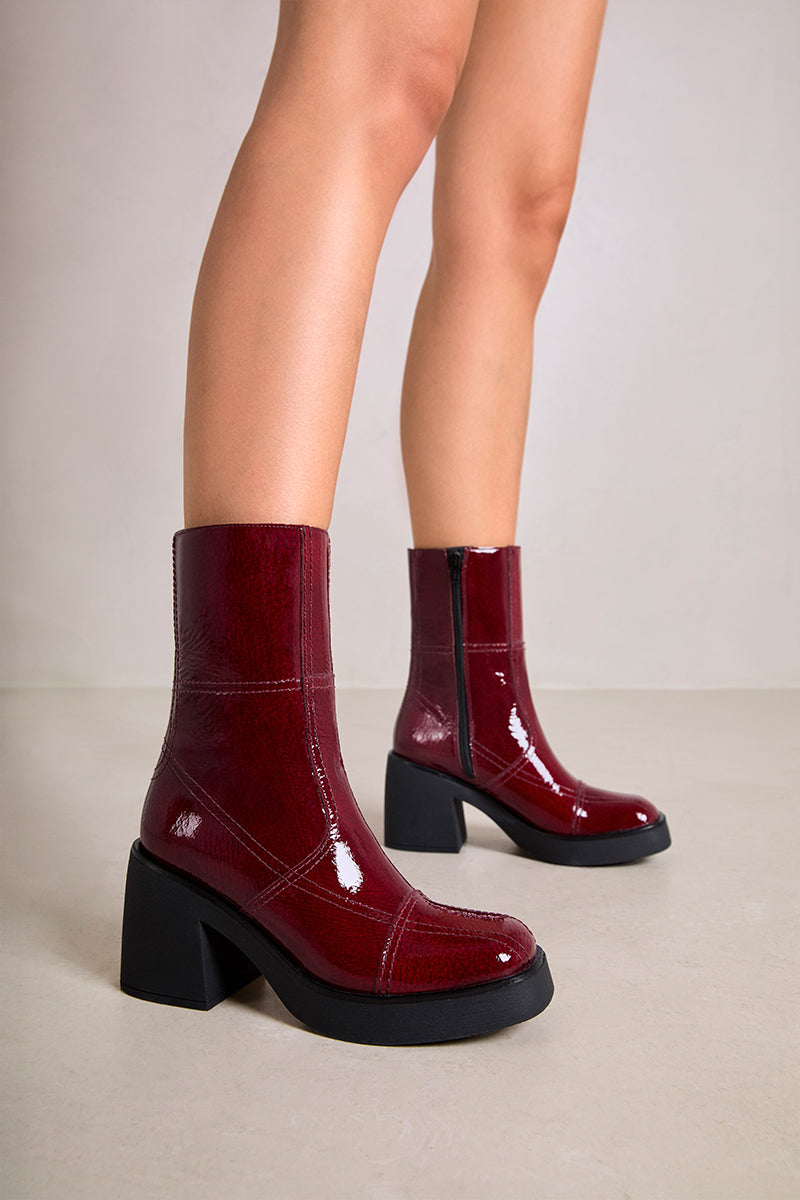 Bottines Poppy - Rouge