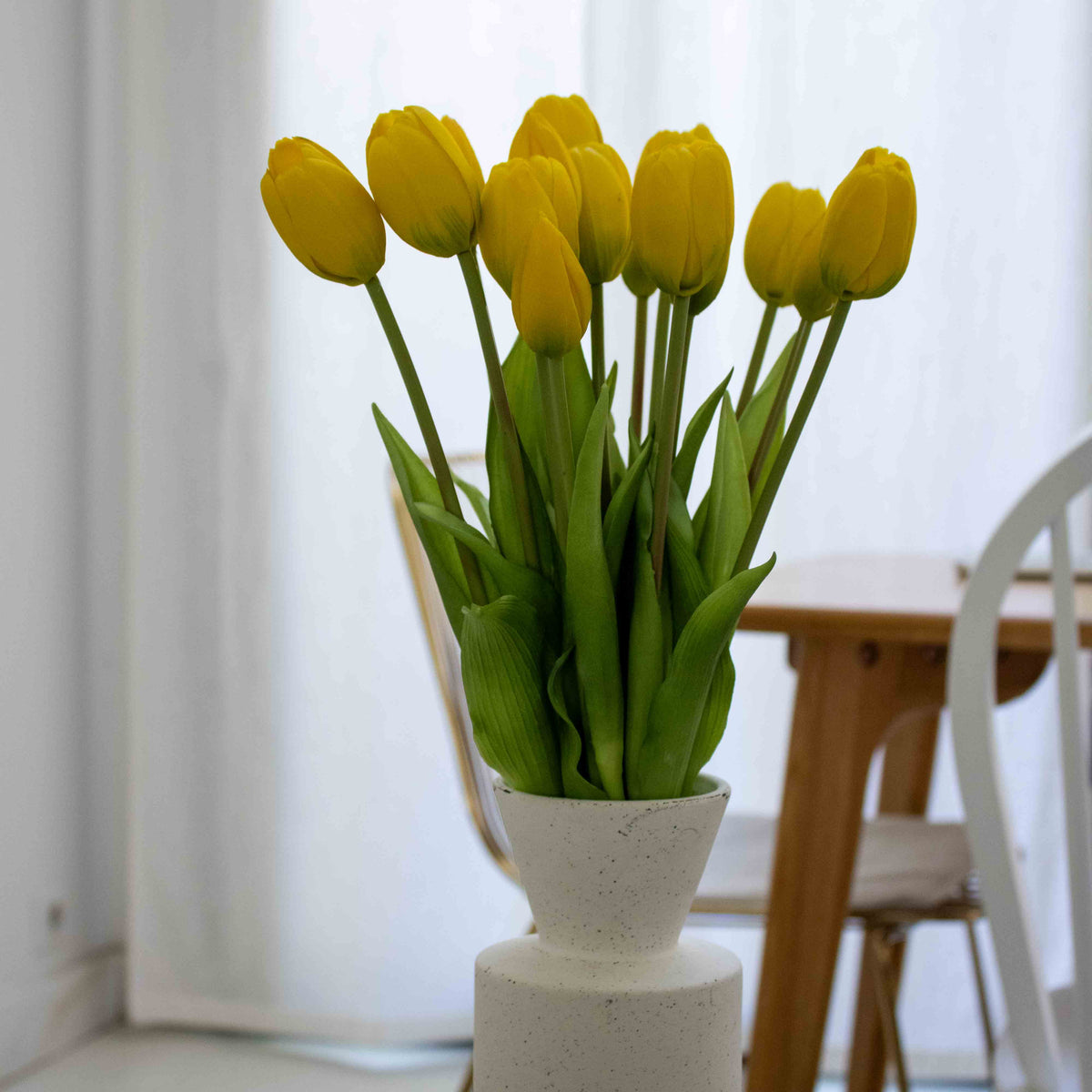 Botte De 5 Tulipes Jaunes