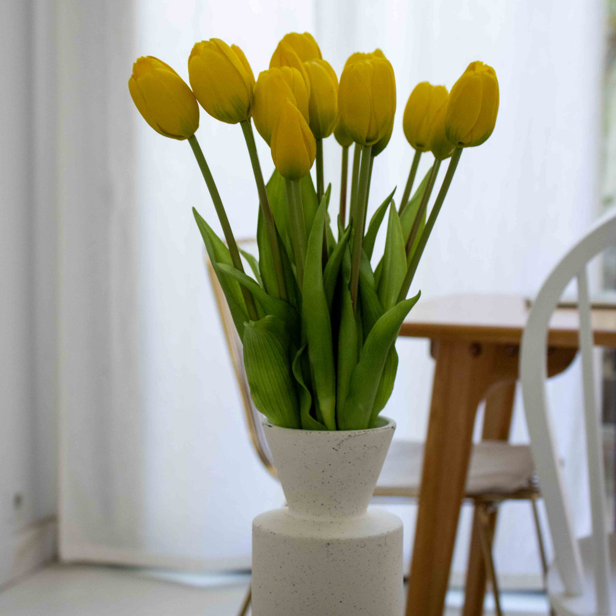 Botte De 5 Tulipes Jaunes
